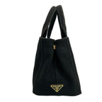 Prada Tote Canapa Black Ivory — view 4