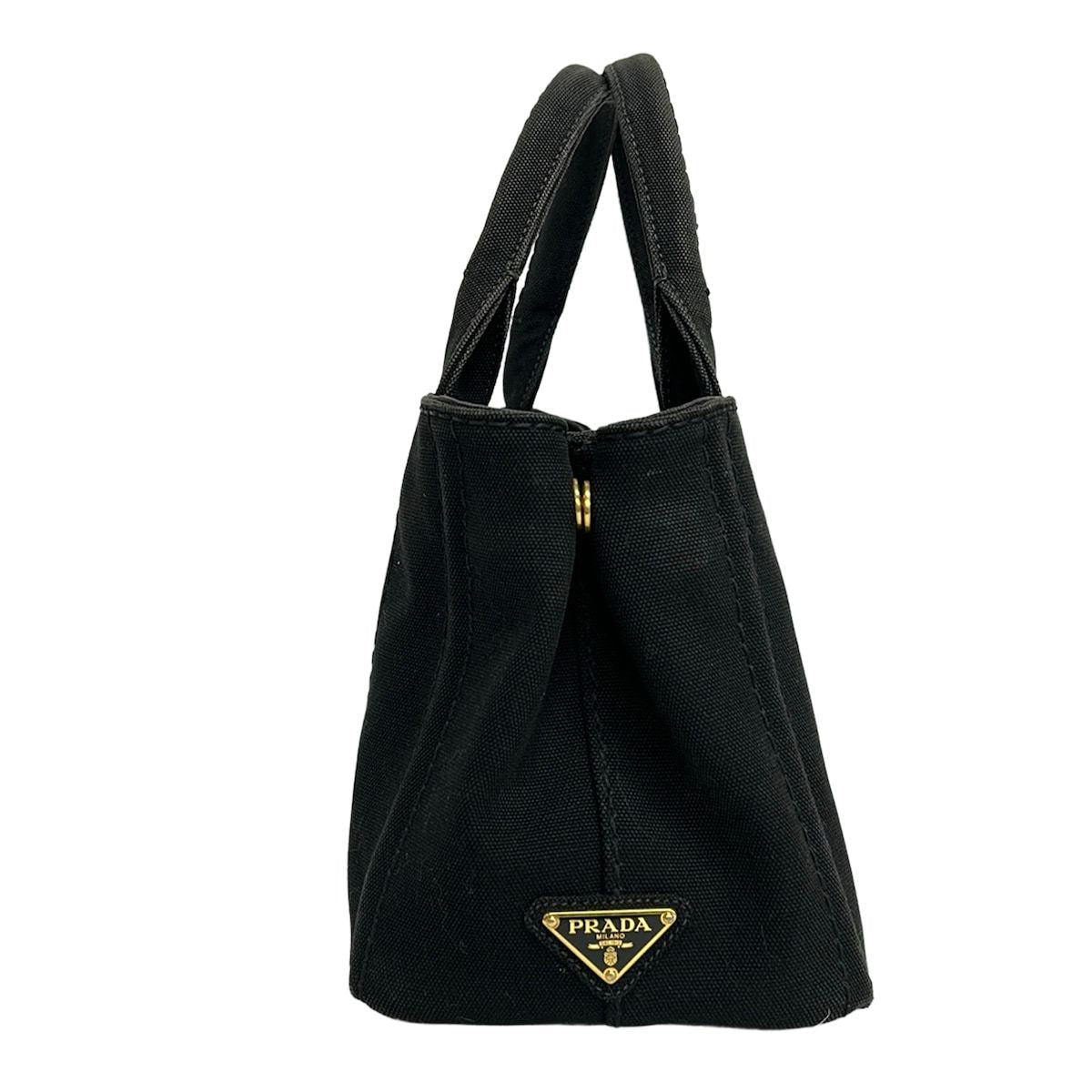 Prada Tote Canapa Black Ivory — view 4