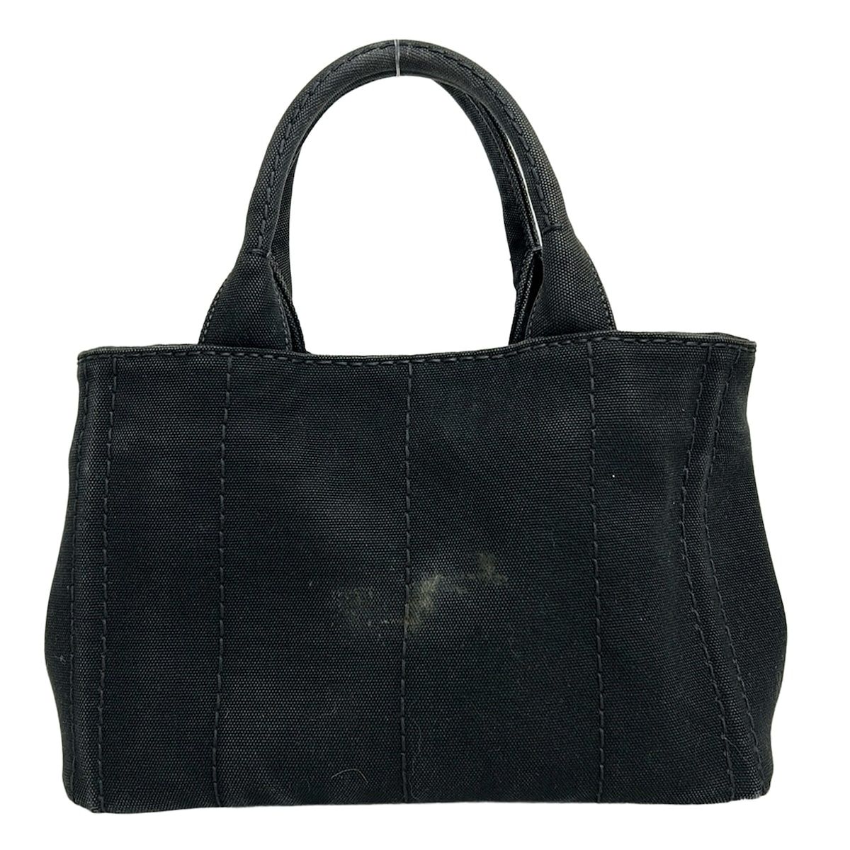 Prada Tote Canapa Black Ivory — view 3