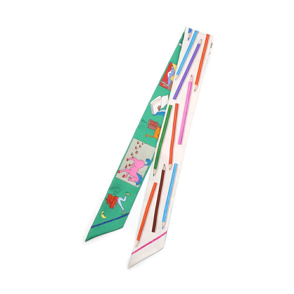 Hermes Heaven Twill Scarf Come on Get Out Your Colored Pencils! Carre Libre a