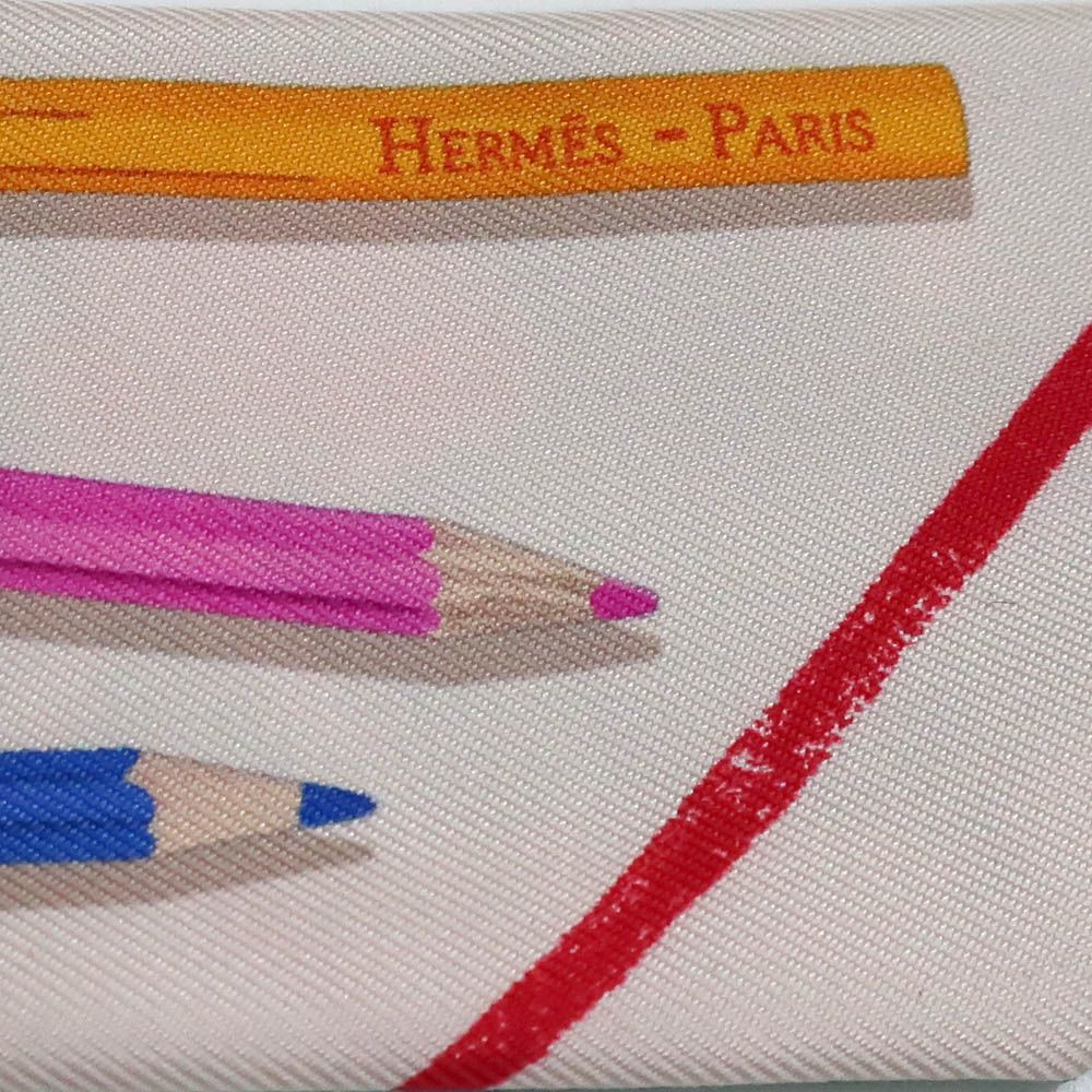 Hermes Heaven Twill Scarf Come on Get Out Your Colored Pencils! Carre Libre a — view 6