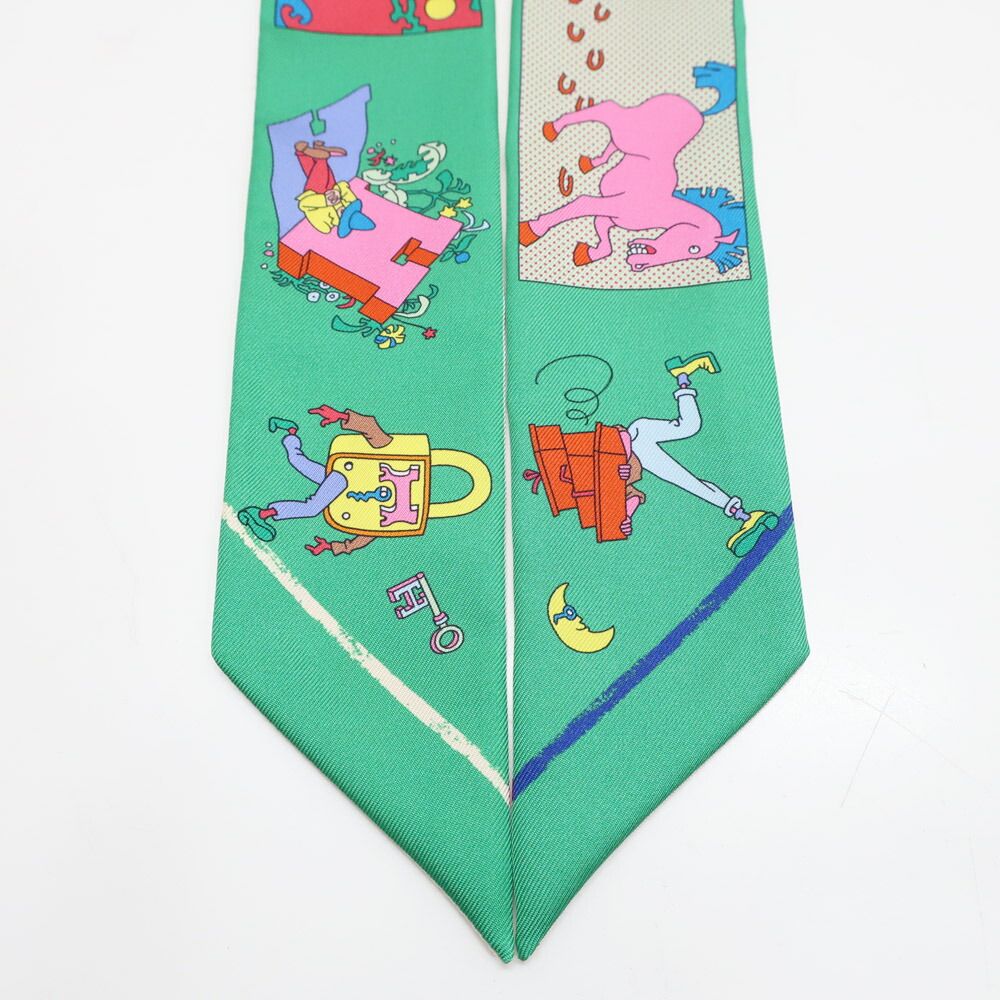 Hermes Heaven Twill Scarf Come on Get Out Your Colored Pencils! Carre Libre a — view 4