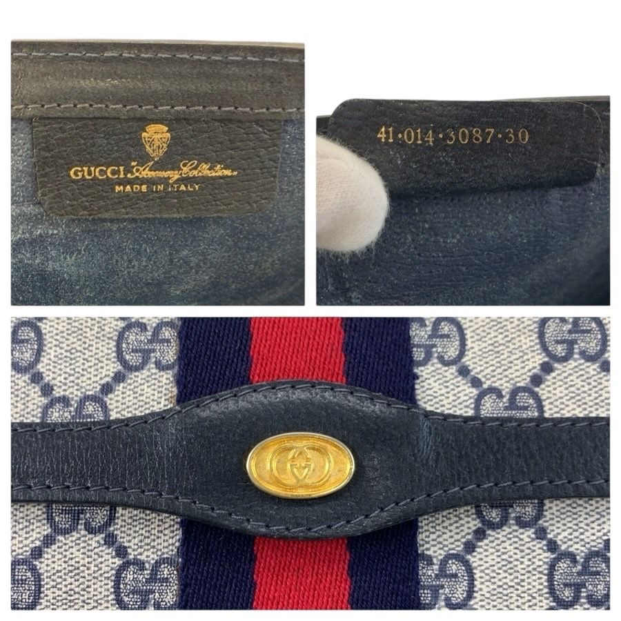 Gucci Vintage Sherry Line GG Supreme Canvas 41 014 30 Clutch — view 3