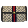 Gucci Vintage Sherry Line GG Supreme Canvas 41 014 30 Clutch