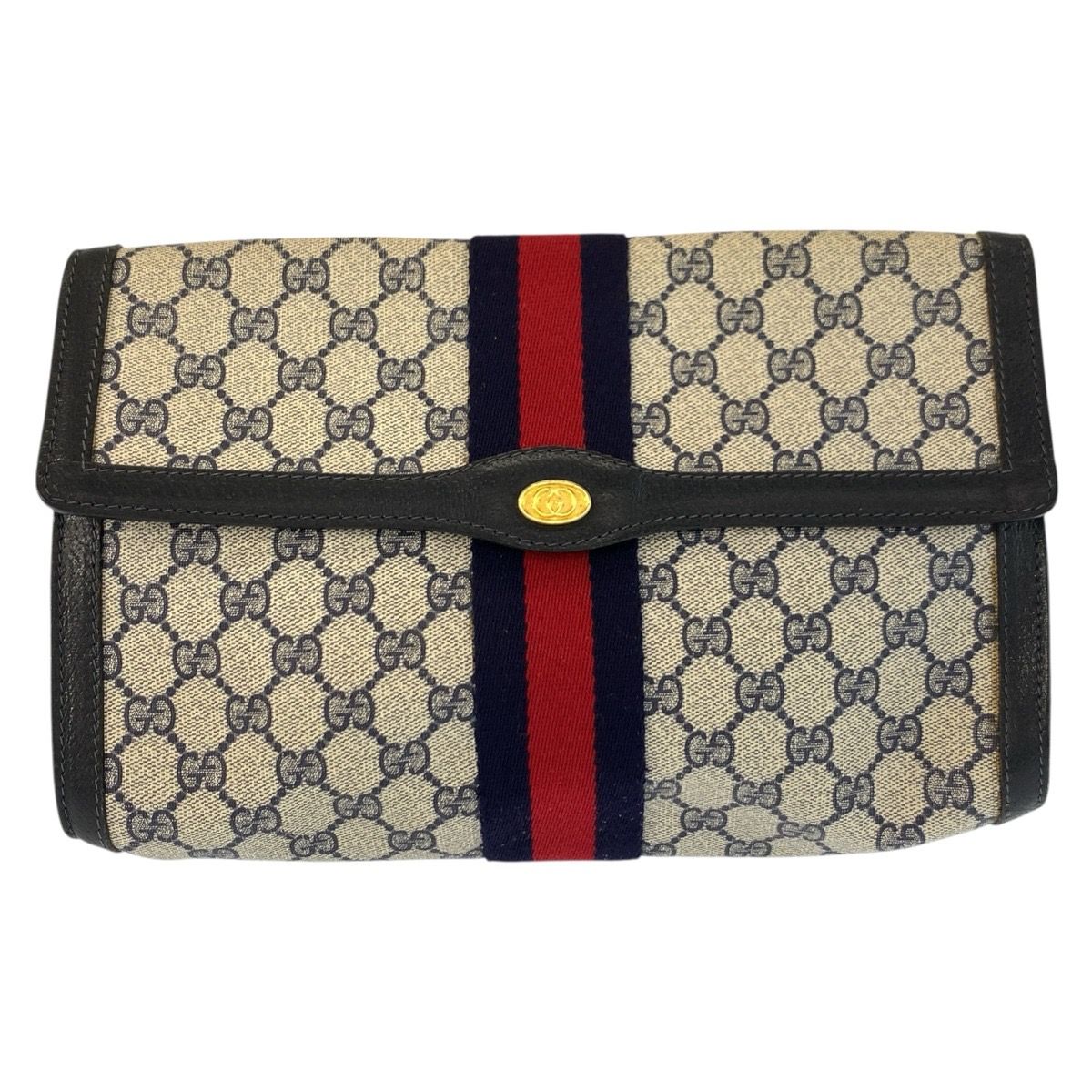 Gucci Vintage Sherry Line GG Supreme Canvas 41 014 30 Clutch