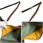Loewe Anagram Logo Bicolor Shoulder Bag Cross Brown Green Leather — view 8