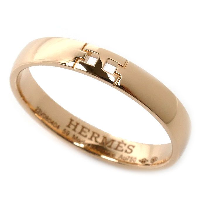 Hermes 18k Pink Gold Hera Cles Ring