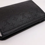 Louis Vuitton Gaston Wearable Wallet Shoulder Bag Monogram Shadow Black — view 3