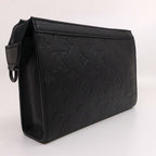 Louis Vuitton Gaston Wearable Wallet Shoulder Bag Monogram Shadow Black — view 2
