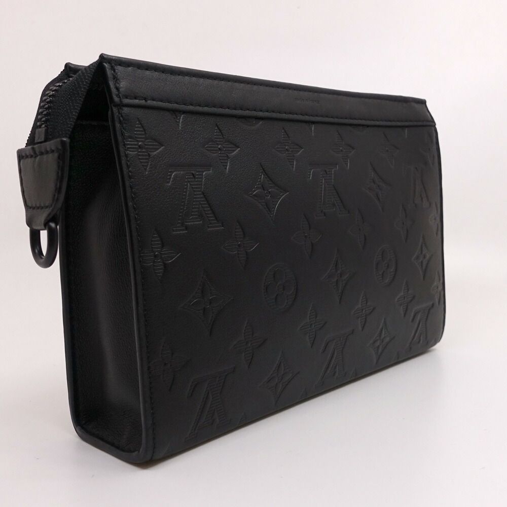 Louis Vuitton Gaston Wearable Wallet Shoulder Bag Monogram Shadow Black — view 2