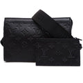 Louis Vuitton Gaston Wearable Wallet Shoulder Bag Monogram Shadow Black