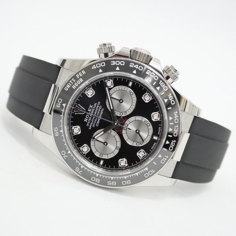 Rolex Cosmograph Daytona Watch WG Black Diamond Random Polished — view 8