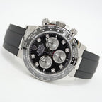 Rolex Cosmograph Daytona Watch WG Black Diamond Random Polished — view 8