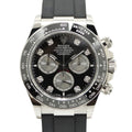 Rolex Cosmograph Daytona Watch WG Black Diamond Random Polished