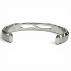 Hermes Delta Calf Metal T5 Bangle Bracelet Silver — view 5