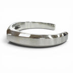 Hermes Delta Calf Metal T5 Bangle Bracelet Silver — view 4
