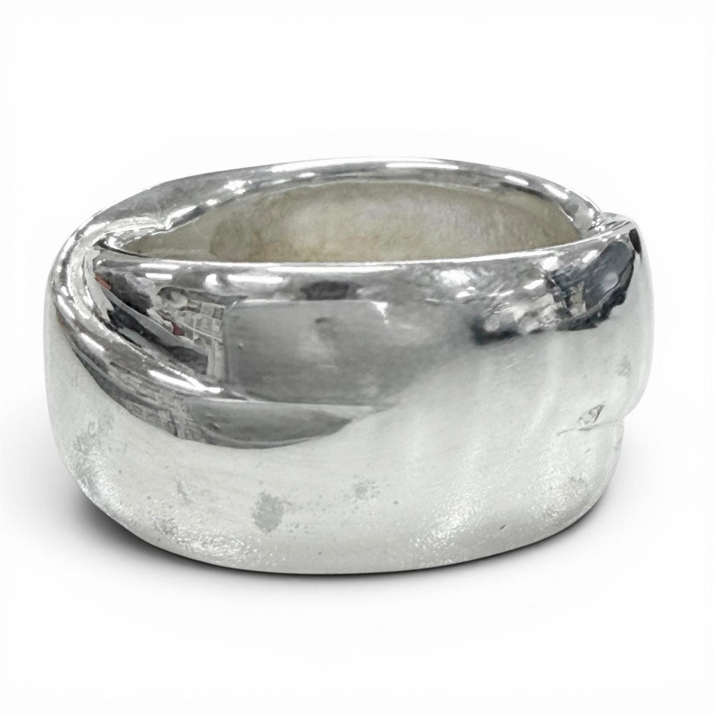 Hermes Vintage 925 Ribbon Motif Ring Silver — view 4