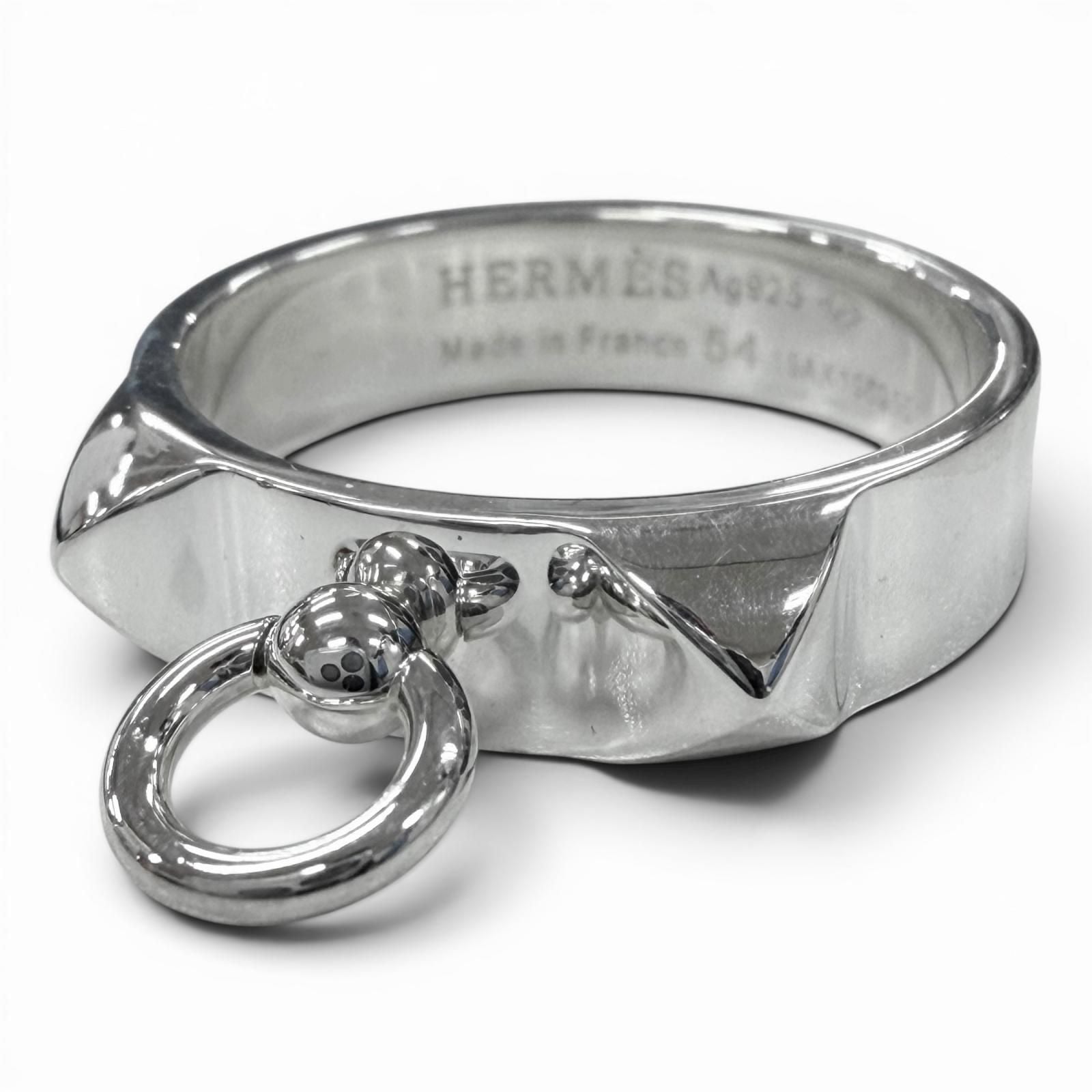 Hermes Collier de Chien Ring Silver
