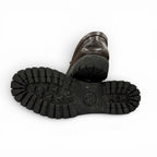 Gucci Web Line Horsebit Loafers Leather Shoes Brown Silver 9 — view 8