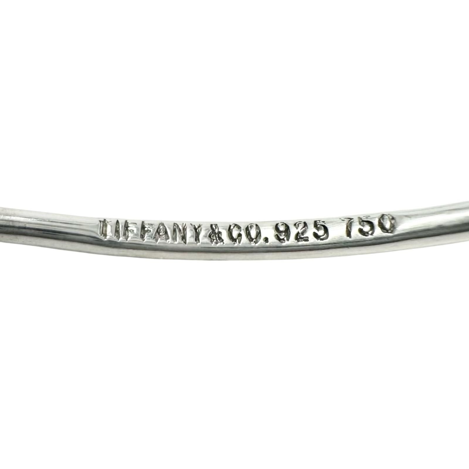 Tiffany & Co Love Knot 925 750 Hook Style Bangle Silver Gold Bracelet — view 6
