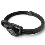 Louis Vuitton Bracelet Monogram Eclipse Canvas Black Silver — view 3