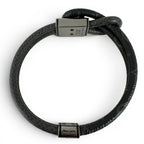 Louis Vuitton Bracelet Monogram Eclipse Canvas Black Silver — view 4