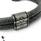 Louis Vuitton Bracelet Monogram Eclipse Canvas Black Silver — view 7