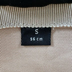 Gucci 100% Raffia GG Pattern Straw Hat Natural Black S 56 — view 9