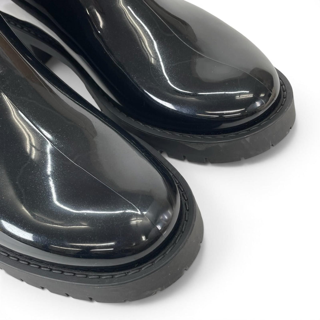Louis Vuitton Drops Line Rubber Monogram Rain Boots Black — view 7