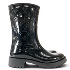 Louis Vuitton Drops Line Rubber Monogram Rain Boots Black — view 5