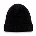 Chanel Cashmere CC Logo Embroidered Beanie Knit Cap Black