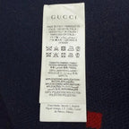 Gucci Wool GG Plaid Pattern with Fringe Reversible Scarf — view 6