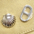 Hermes Calvi Sea Shell Cotton 100% Silver Chaine D'ancre Bucket Hat Beige 58 — view 7