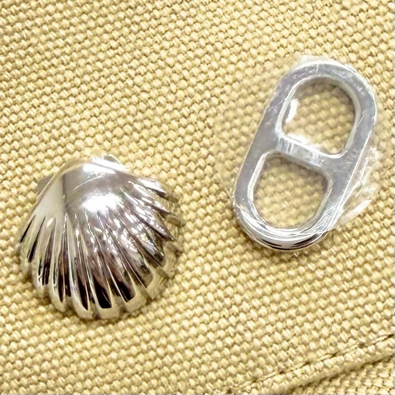 Hermes Calvi Sea Shell Cotton 100% Silver Chaine D'ancre Bucket Hat Beige 58 — view 7