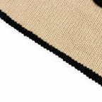 Chanel Cashmere CC Logo Long Scarf Shawl Beige Black — view 5