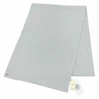 Hermes Cashmere Silk Blend Logo Scarf Shawl Gray