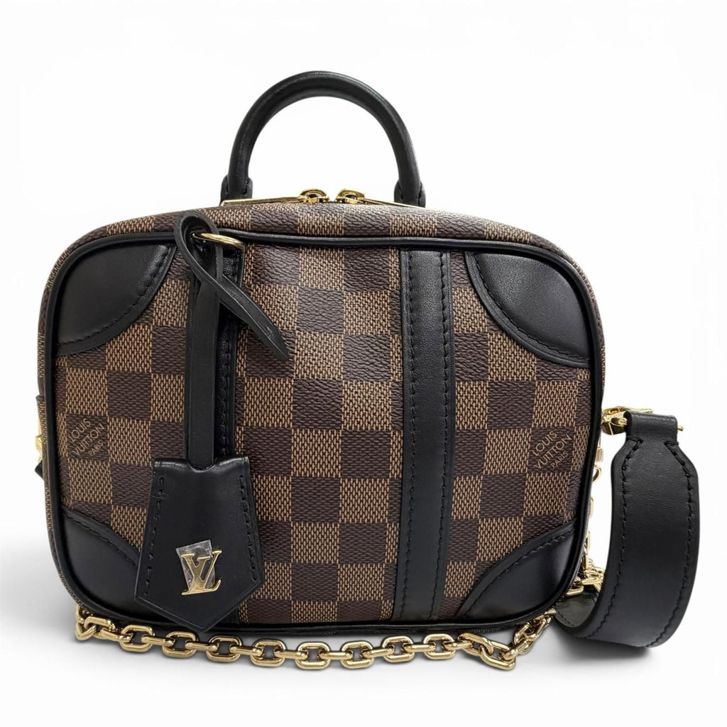 Louis Vuitton Damier Varisette Spur BB Canvas Shoulder Bag Brown