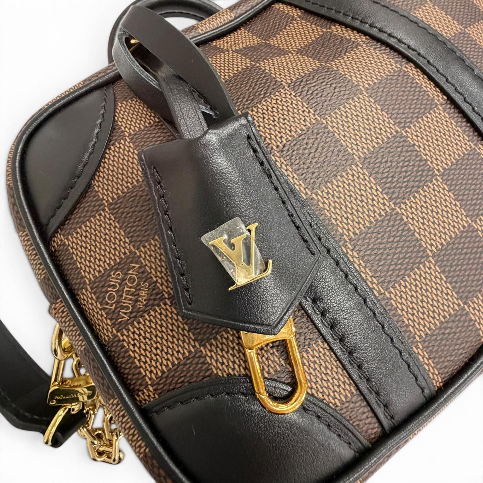 Louis Vuitton Damier Varisette Spur BB Canvas Shoulder Bag Brown — view 9