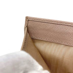 Prada Trifold Wallet Beige Cammeo Saffiano Leather — view 6
