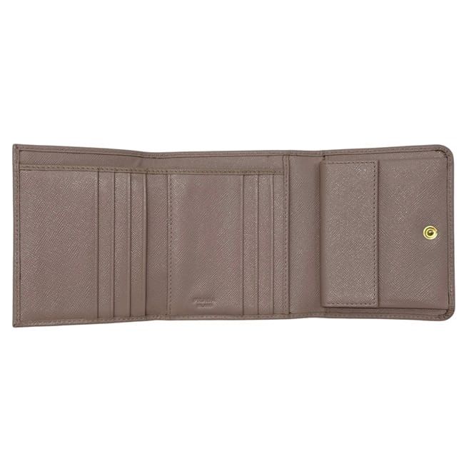 Prada Trifold Wallet Beige Cammeo Saffiano Leather — view 2