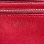Prada Zip Around Wallet Black Vitello Leather 62c — view 3