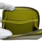 Gucci Coin Case Khaki Green Purse Wallet Leather — view 6