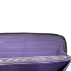 Bottega Veneta Zip Around Wallet Lavender Purple Intrecciato Leather — view 3