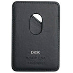 Dior Card Case Magnet Black Saddle Mag Safe Compatible Holder Leather — view 2