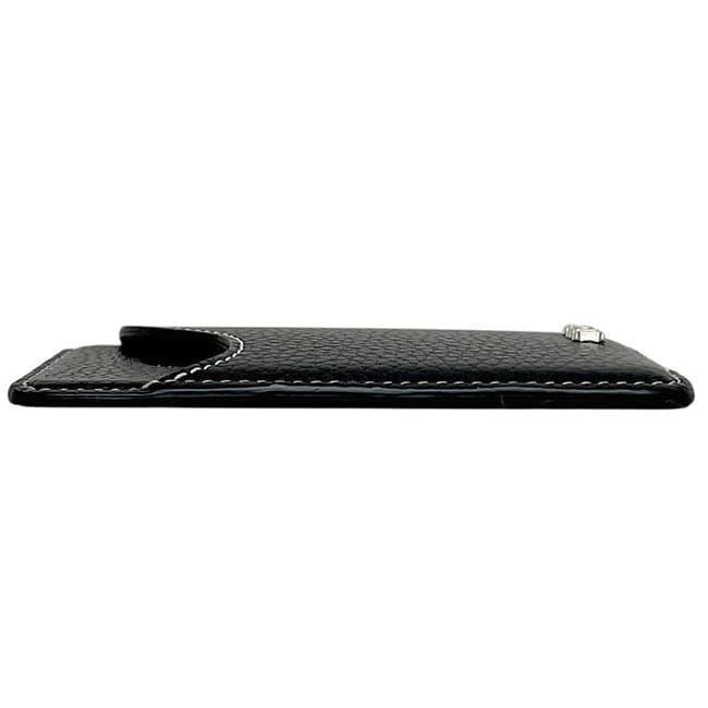 Dior Card Case Magnet Black Saddle Mag Safe Compatible Holder Leather — view 4
