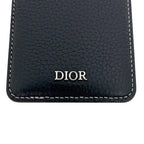 Dior Card Case Magnet Black Saddle Mag Safe Compatible Holder Leather — view 7