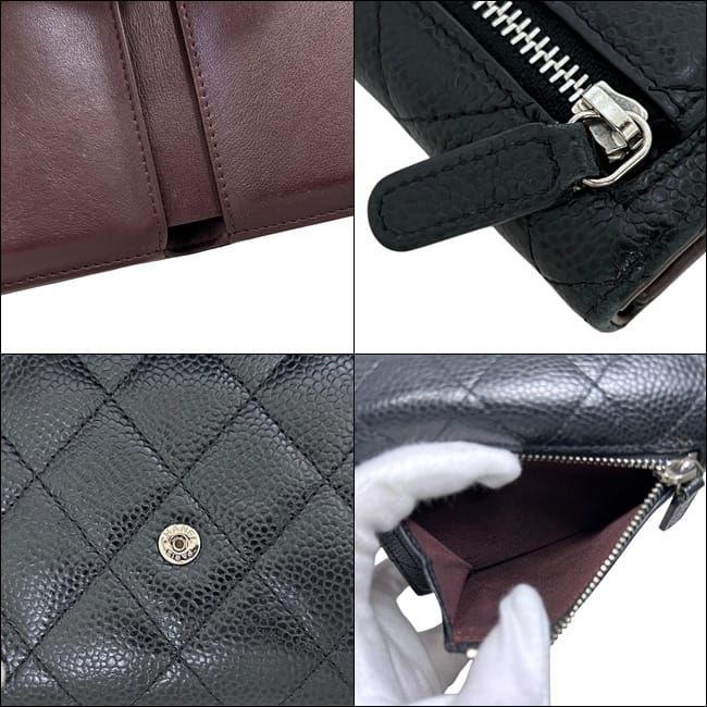 Chanel Trifold Wallet Limeless Classic Black Quilted Leather Caviar — view 6