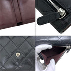 Chanel Trifold Wallet Limeless Classic Black Quilted Leather Caviar — view 6