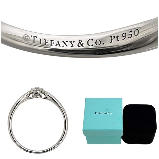 Tiffany & Co Ring Harmony Polished Platinum Diamond — view 5