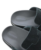 Hermes Sandals Black — view 7